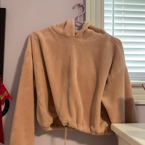 fluffy cropped sweater